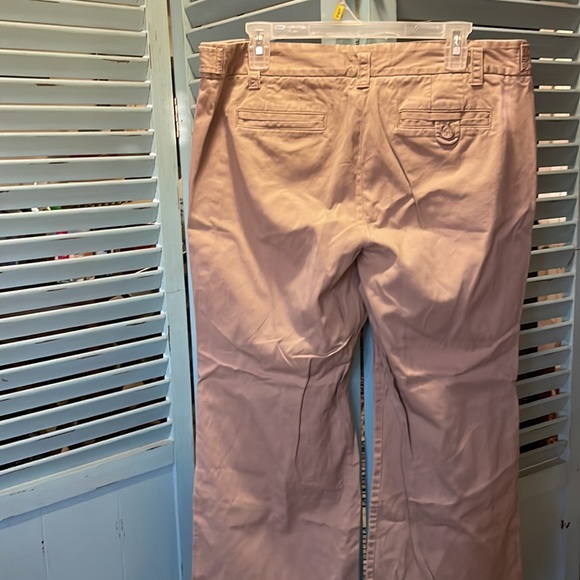 Size 14 J Crew Classic Twill Chino with flare leg. - Picture 6 of 8